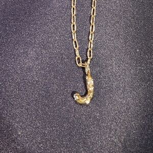 Kendra Scott Gold Necklace with Crescent Pendant